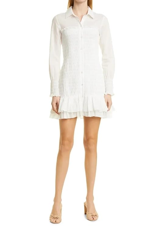 Veronica Beard Kelsey Long Sleeve Cotton Shirtdress Size 2