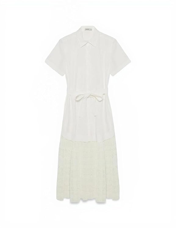 Jenner Lace Midi Shirt Dress