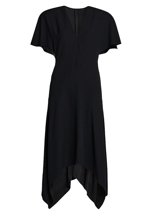 Envers Satin V-Neck Midi-Dress