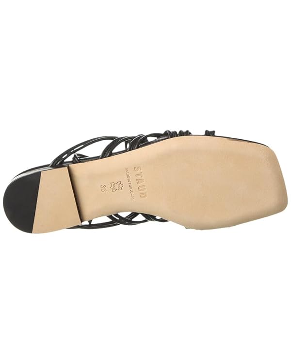 STAUD Adeline Lace-Up Leather Sandal