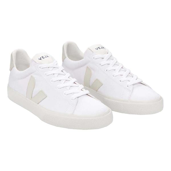 Veja Women's Campo Canvas Trainers Sneakers/Shoes White Pierre Color