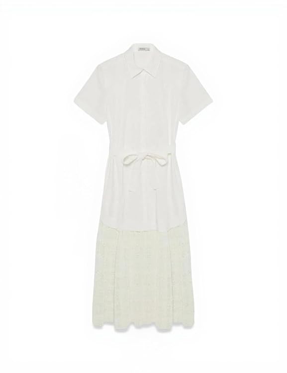 Jenner Lace Midi Shirt Dress