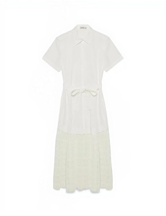 Jenner Lace Midi Shirt Dress