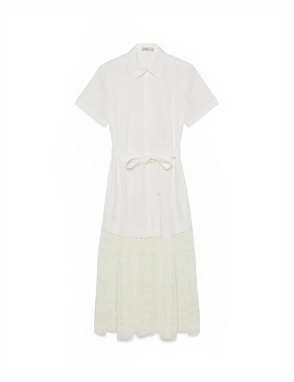 Jenner Lace Midi Shirt Dress