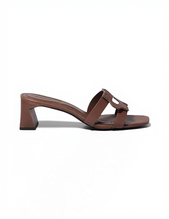 Monogram Block Heel Sandal