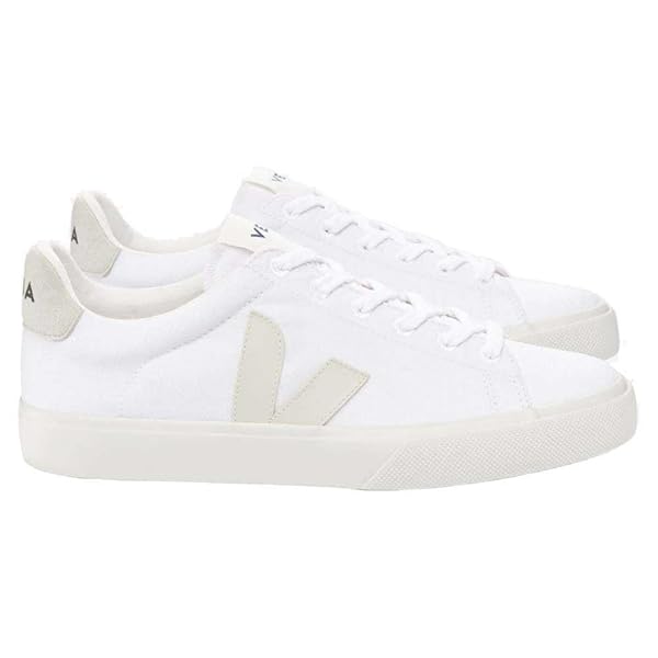 Veja Women's Campo Canvas Trainers Sneakers/Shoes White Pierre Color