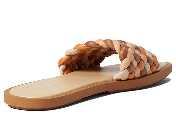 Madewell The Suzi Slide Sandal in Multi Woven Leather
