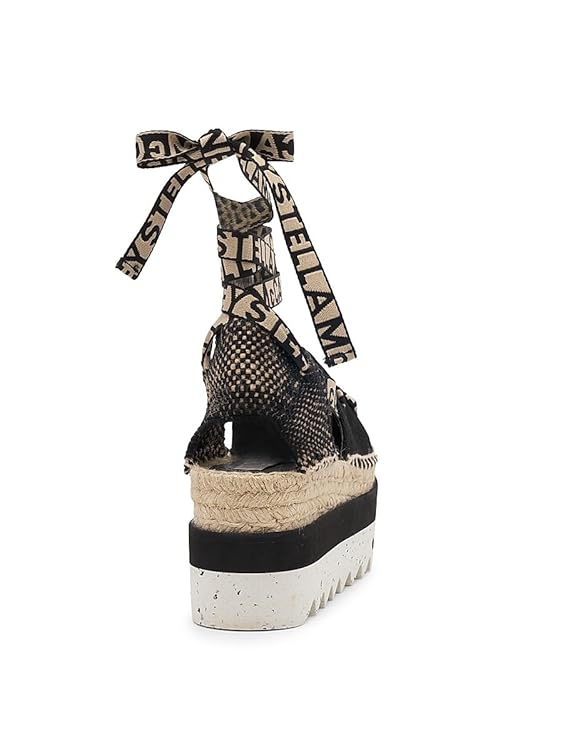 Gaia Logo Canvas Platform Espadrilles