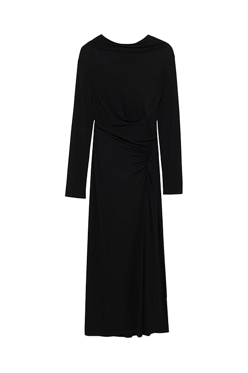 Ferrera Draped Jersey Midi Dress