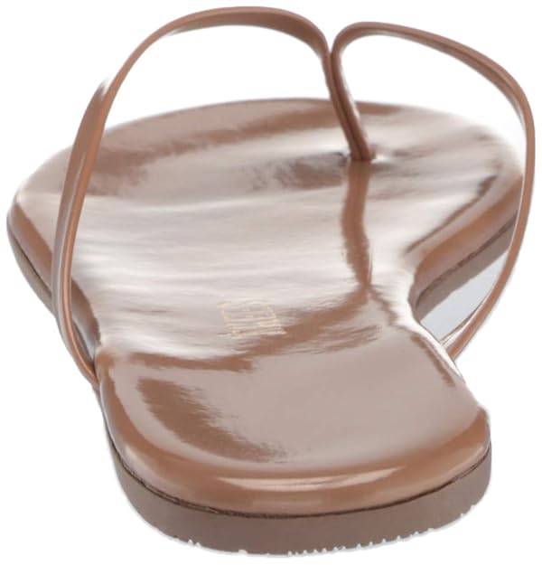 TKEES Foundation Gloss - Flats for Women - Cowhide Leather Upper - Cushioned Leather Footbed - Rubber Outsole Beach Bum 11 B - Medium