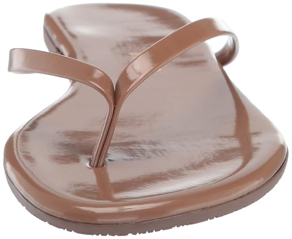 TKEES Foundation Gloss - Flats for Women - Cowhide Leather Upper - Cushioned Leather Footbed - Rubber Outsole Beach Bum 11 B - Medium