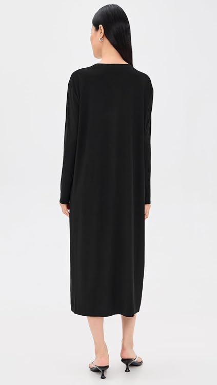Norma Kamali Women's Oversized Long Sleeve Dress to Midcalf