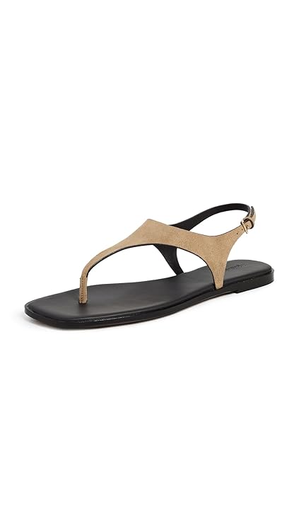 Madewell Women's Piaule Thong Ankle Strap-Suede Sandal