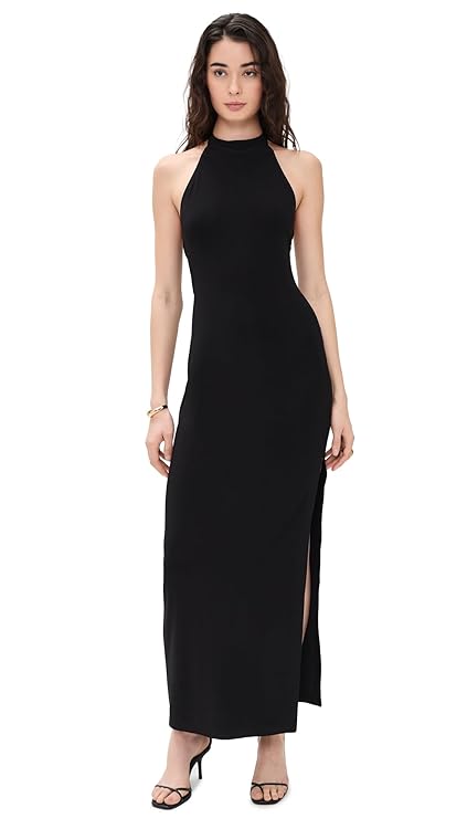 Norma Kamali Women's Halter Long Dress