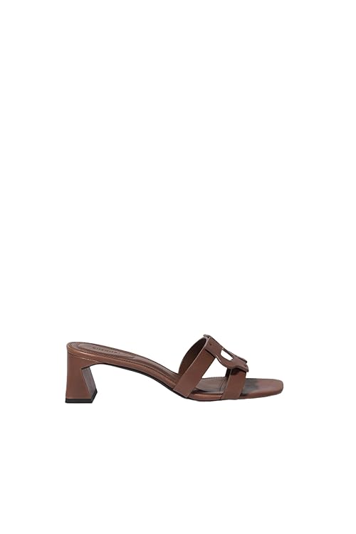 Monogram Block Heel Sandal