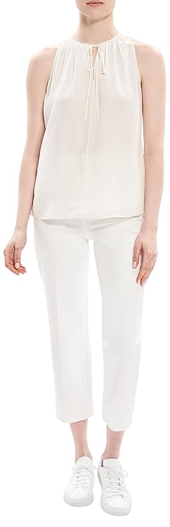 Theory Womens Cutaway Tie Top