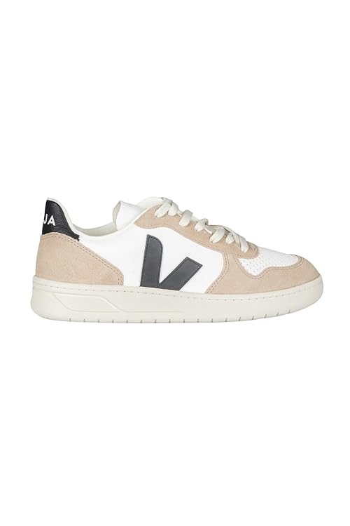 VEJA Women V-10 Extra White/Black/Sahara EU 41 (US Women's 10) Medium