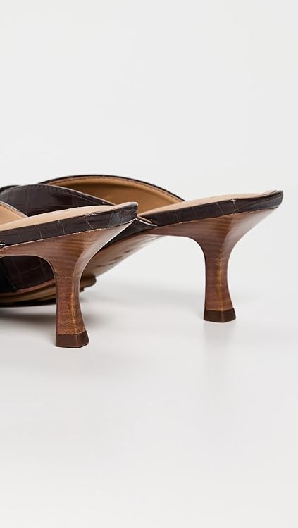 Ganni Women's Sue Heeled Croco Mules