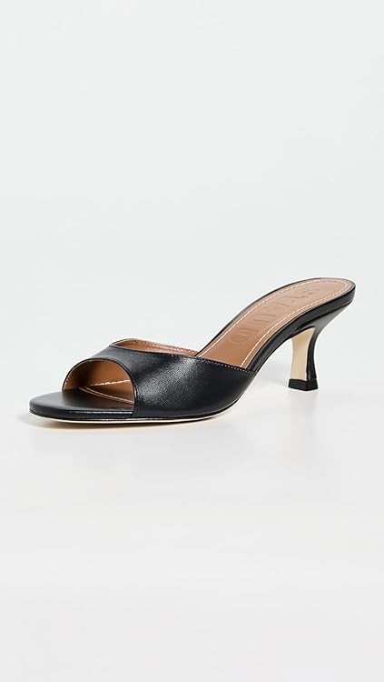 STAUD Women's Brigitte Mules, Black, 11.5 Medium US