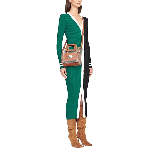 STAUD Women's New York Jets Clear Mini Shirley Bag