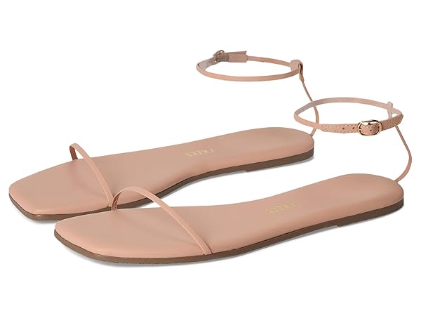 TKEES Women's Square Toe Twiggy Sandals