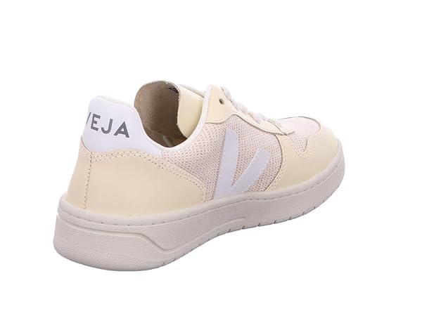VEJA Women's V-10 Sneaker, Jute/White Multico, 7