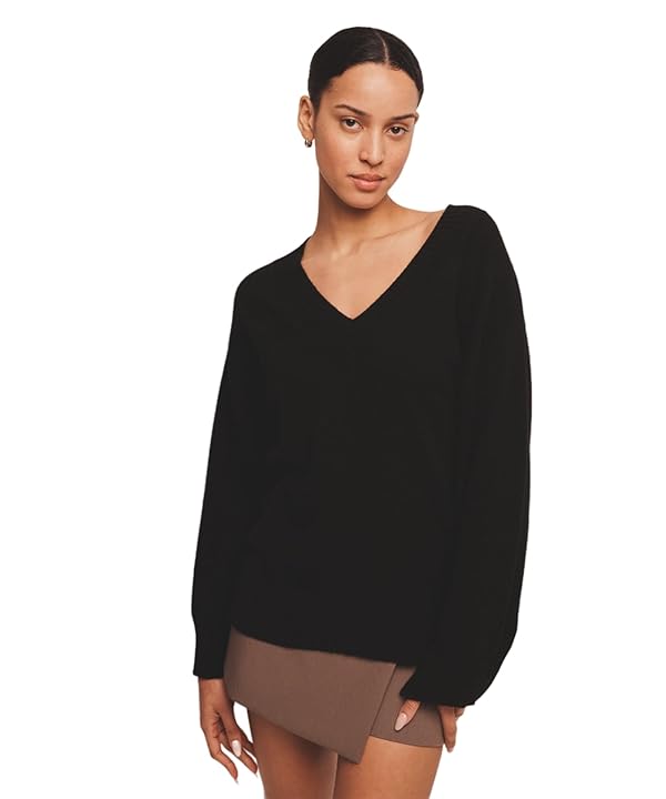 NAADAM Womens Signature Cashmere V-Neck Sweater