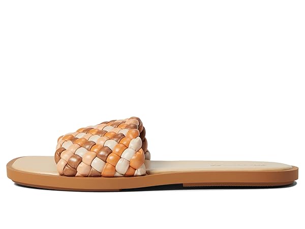 Madewell The Suzi Slide Sandal in Multi Woven Leather