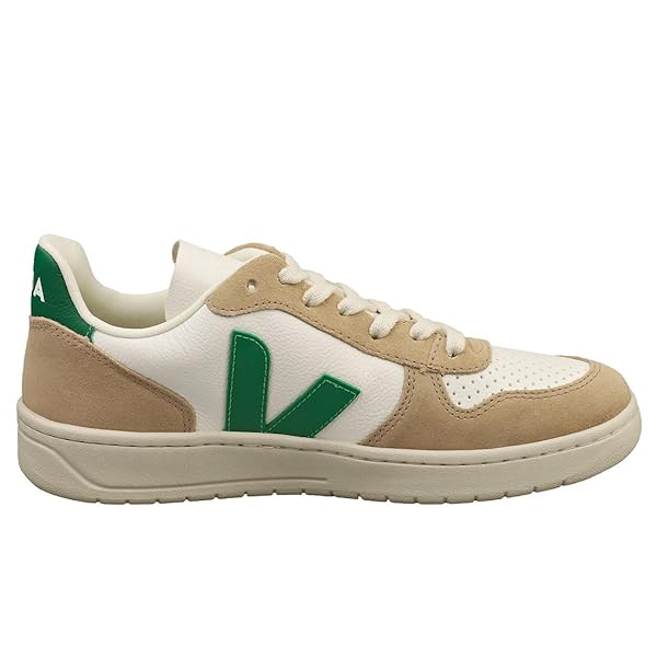 VEJA Women V-10 Extra White/Emeraude/Sahara EU 37 (US Women's 6) Medium