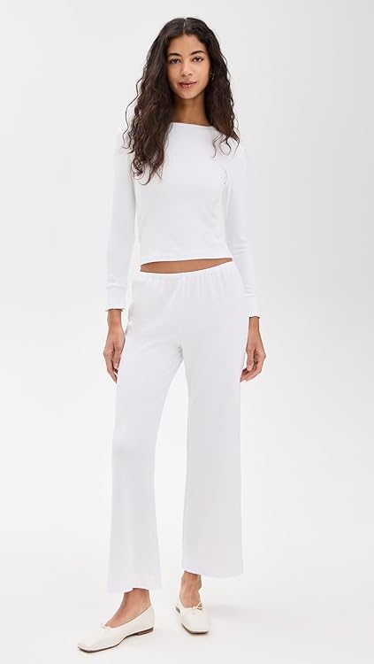 DONNI. Women's The Baby Rib Scallop Pants