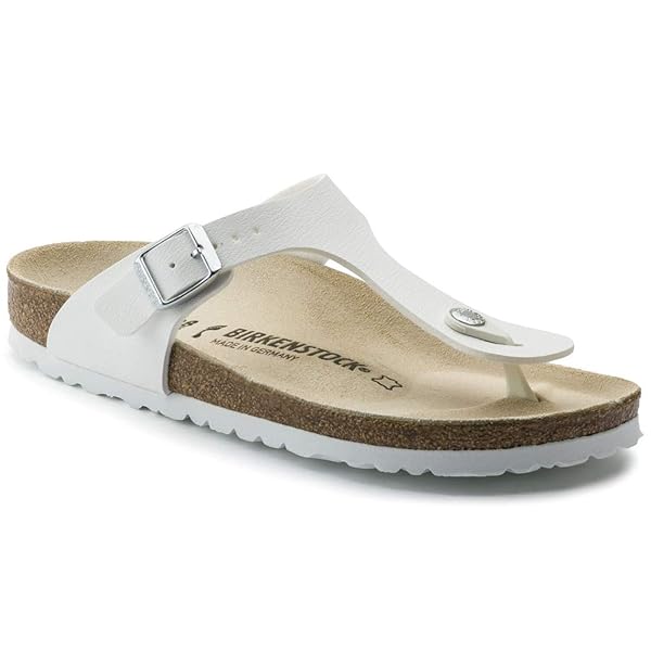 Birkenstock Women's Flip Flops Flo, White, 12