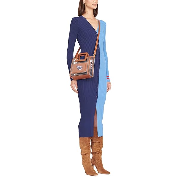 STAUD Women's Tennessee Titans Clear Mini Shirley Bag