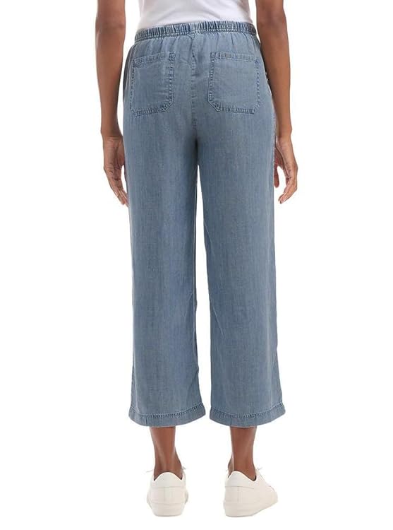 Splendid Women's Cropped Wide Leg Drawstring Pant