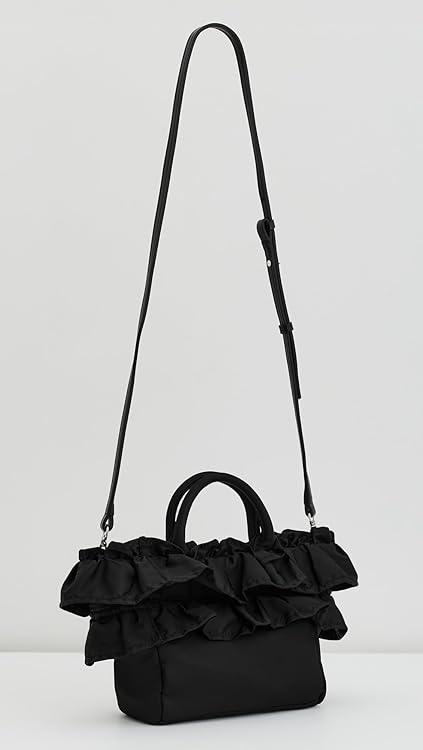 Ganni Women's Mini Shopper Ruffle Bag