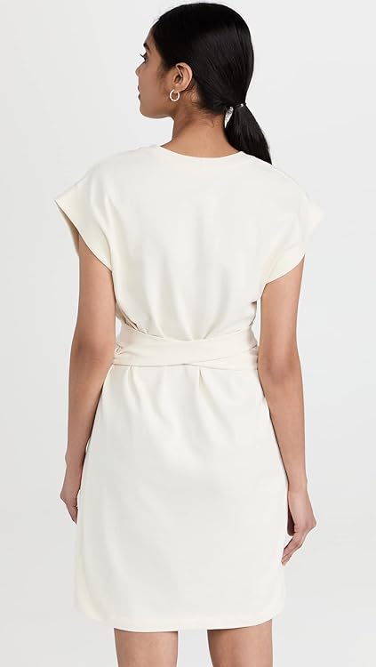Vince Women's Short Sleeve Tie Waist Dress