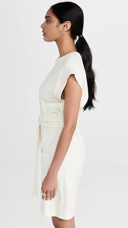 Vince Women's Short Sleeve Tie Waist Dress