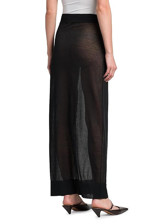 Sheer Cotton-Blend Maxi Skirt