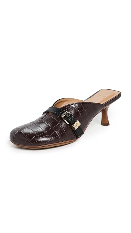 Ganni Women's Sue Heeled Croco Mules
