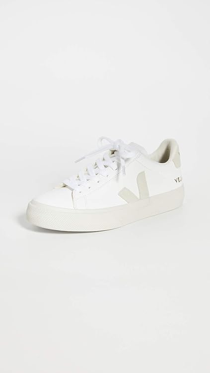 Veja Women's Campo Sneakers, White/Natural, 6 Medium US