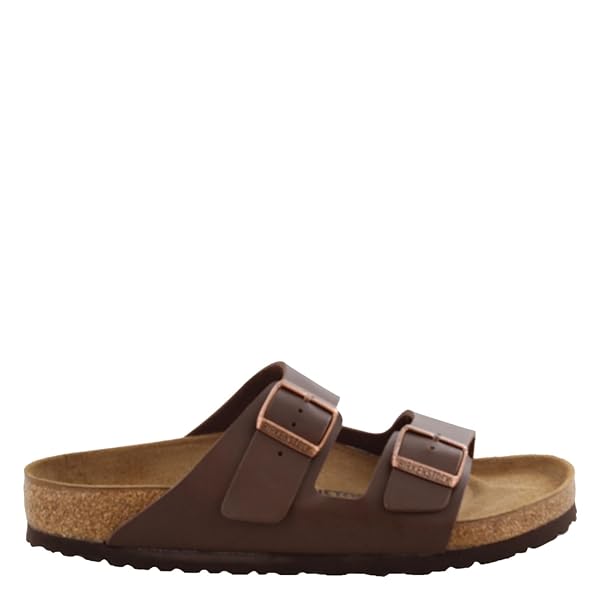 Birkenstock Women's Arizona Birko-Flo Dark Brown Birko-flor Sandals - 43R EU (US Men EU's 10-10.5,US Women EU's 12-12.5)