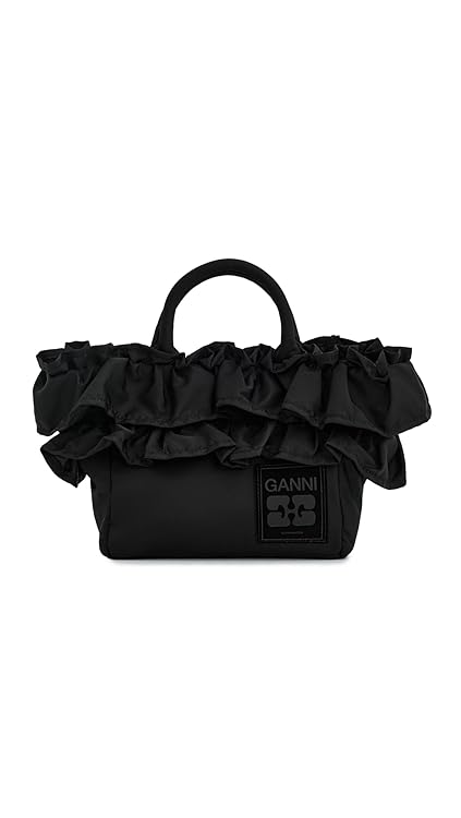 Ganni Women's Mini Shopper Ruffle Bag
