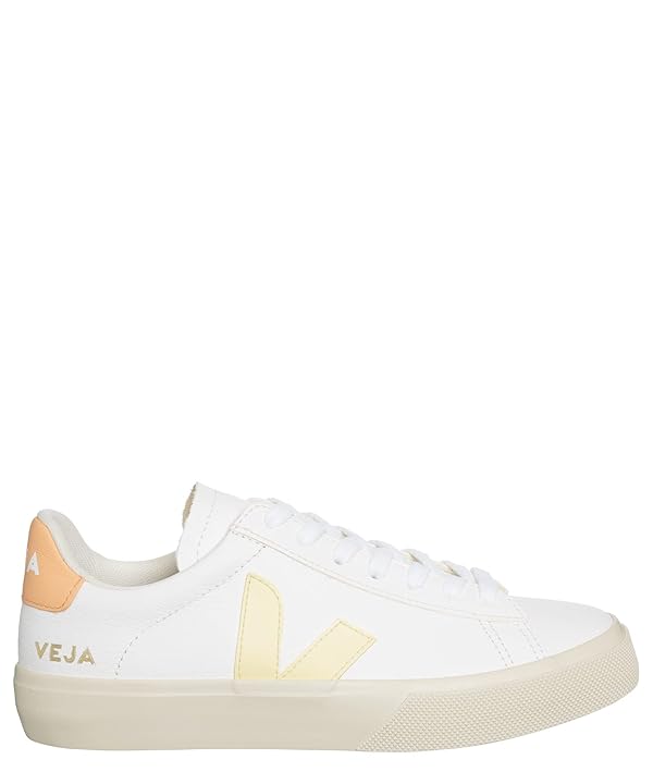Veja Women Campo Sneakers White - Sun - Peach 7 US