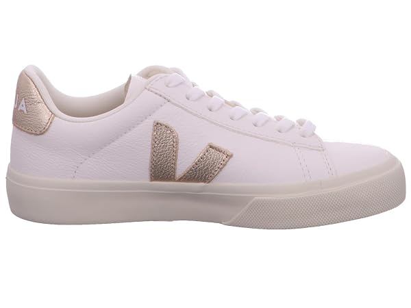 VEJA, Women, Campo, Extra White/Platine, 11.5, Medium
