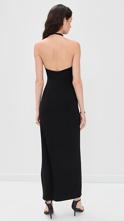 Norma Kamali Women's Halter Long Dress