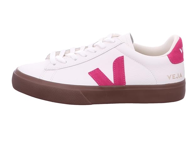 VEJA Women's Campo White Pink Bark EU 38 (US Women's 7) Medium