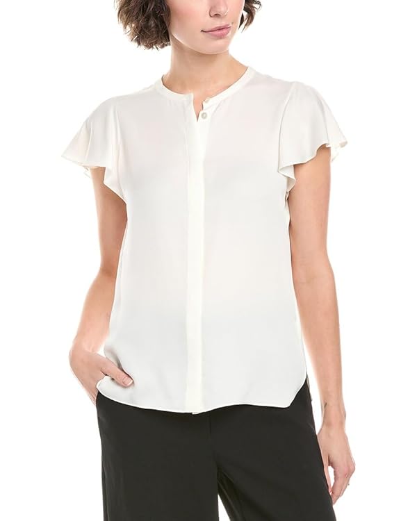 Theory Women's Ruffle Sleeve Top