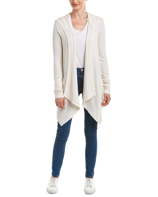 Splendid Womens Thermal Wrap Hooded Cardigan