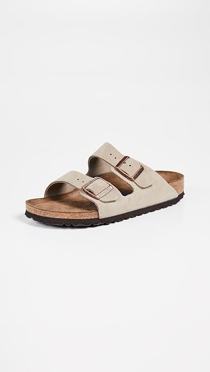 Birkenstock Arizona Soft Footbed Taupe Suede Narrow Width - EU Size 36 / Women's US Size 5-5.5