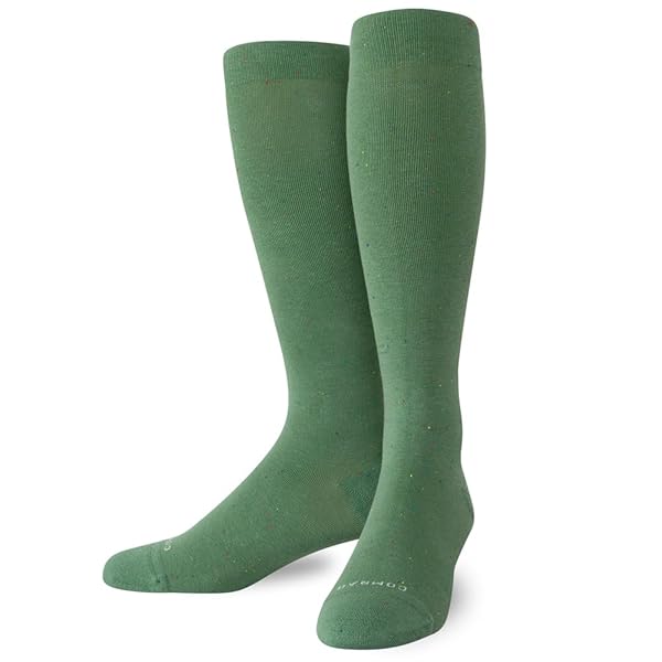 Comrad Premium Cotton Knee High Socks - 15-20mmHg Graduated Compression Socks - Soft & Breathable, Unisex