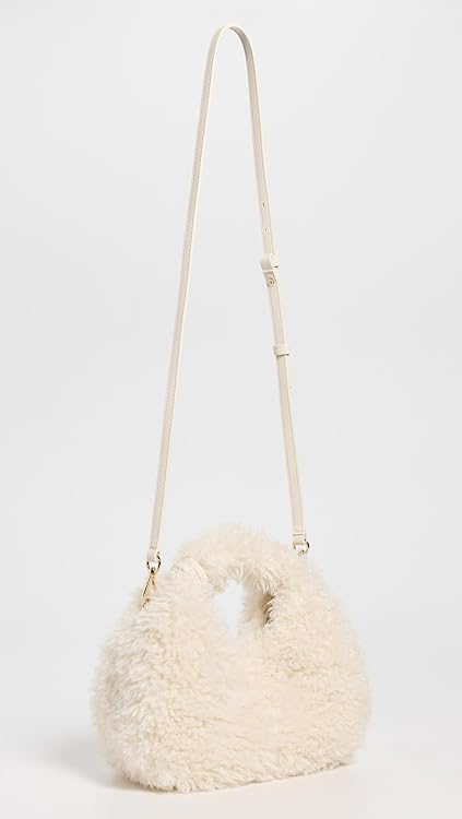 Ganni Women's Hobo Mini Faux Fur Bag